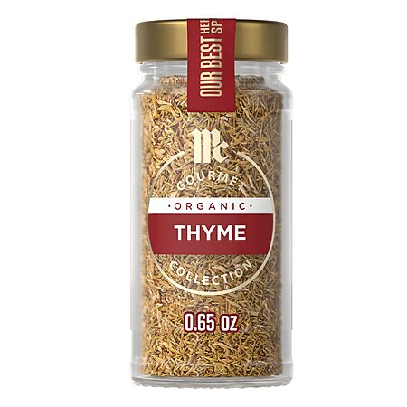0.65-Oz McCormick Gourmet Collection Organic Thyme $3.03 + Free Shipping w/ Prime or on orders over $35