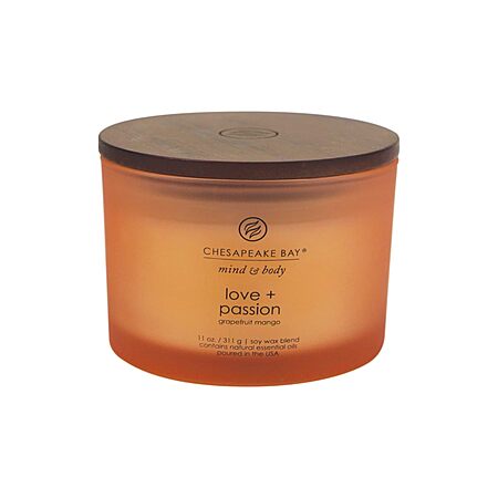 11-Oz Chesapeake Bay Love + Passion Candle (Grapefruit Mango) $8 + Free Shipping w/ Prime or on orders over $35