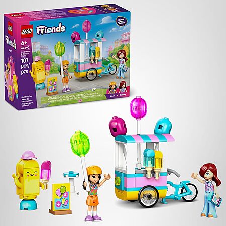 107-pc LEGO Friends Ice Cream & Balloon Stand Building Toy (42692) $5.90