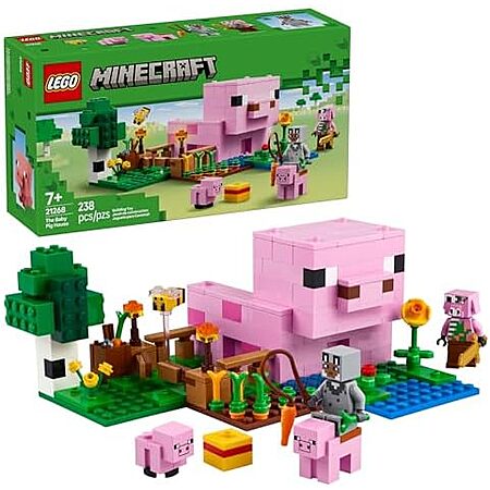 238-Pc LEGO Minecraft The Baby Pig House Building Set (21268) $12.79 + Free Shipping w/ Prime or on orders over $35