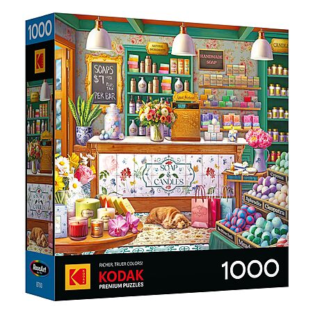 1000-Pc RoseArt Kodak Premium Soap & Candle Shop Jigsaw Puzzle $9 + Free Shipping w/ Prime or on orders over $35