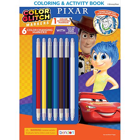 Disney Pixar Coloring Book w/ 6 Markers $4.82 + Free Shipping w/ Prime or on orders over $35
