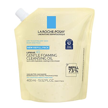13.52-Oz La Roche-Posay Lipikar AP+ Gentle Foaming Cleansing Oil Refill Pack