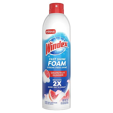 19-Oz Windex Fast Shine Foam Glass Cleaner Spray (Grapefruit) $2.82 w/ S&S + Free Shipping w/ Prime or on orders over $35