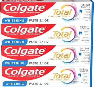 4-Pk 5.1-Oz Colgate Total Active Prevention Whitening Gel Toothpaste $8.90 w/ S&S