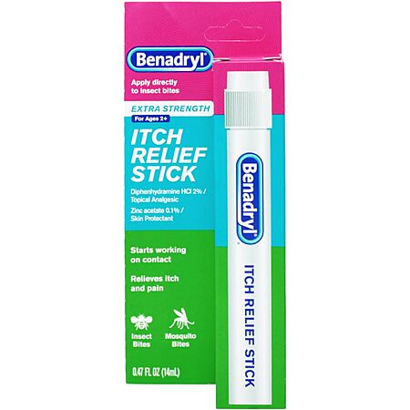 0.47-Oz Benadryl Extra Strength Itch Relief Stick for Insect Bites $1.40 w/ S&S