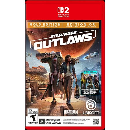 Star Wars Outlaws: Gold Edition (Nintendo Switch 2) $30 + Free Shipping w/ Prime or on orders over $35