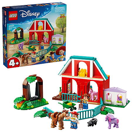 209-Pc LEGO Disney and Pixar Toy Story 5 Blaze’s Horse Ranch Building ...