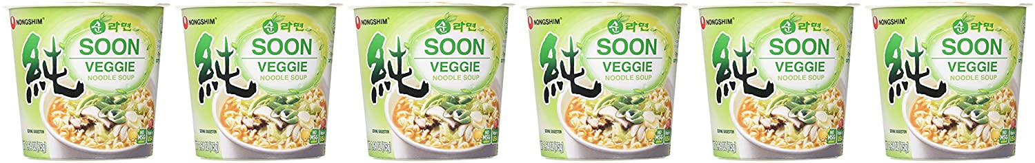 6-Count 2.6-Oz Nongshim Soon Cup Noodle Soup (Veggie) $5.59 w/ S&S + Free Shipping w/ Prime or on orders over $25