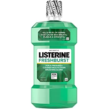 1-Liter Listerine Antiseptic Mouthwash Fresh Burst $3.45 or Cool Mint $3.47 w/ S&S + Free Shipping w/ Prime or on orders over $25