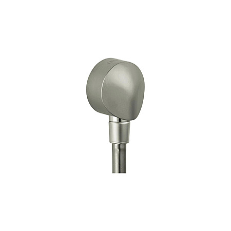 Hansgrohe Wall Outlet with Dual Check Valve, Handheld Shower, 1/2-Inch Thread Connection, Round Brushed Nickel, 27458823 $14.72