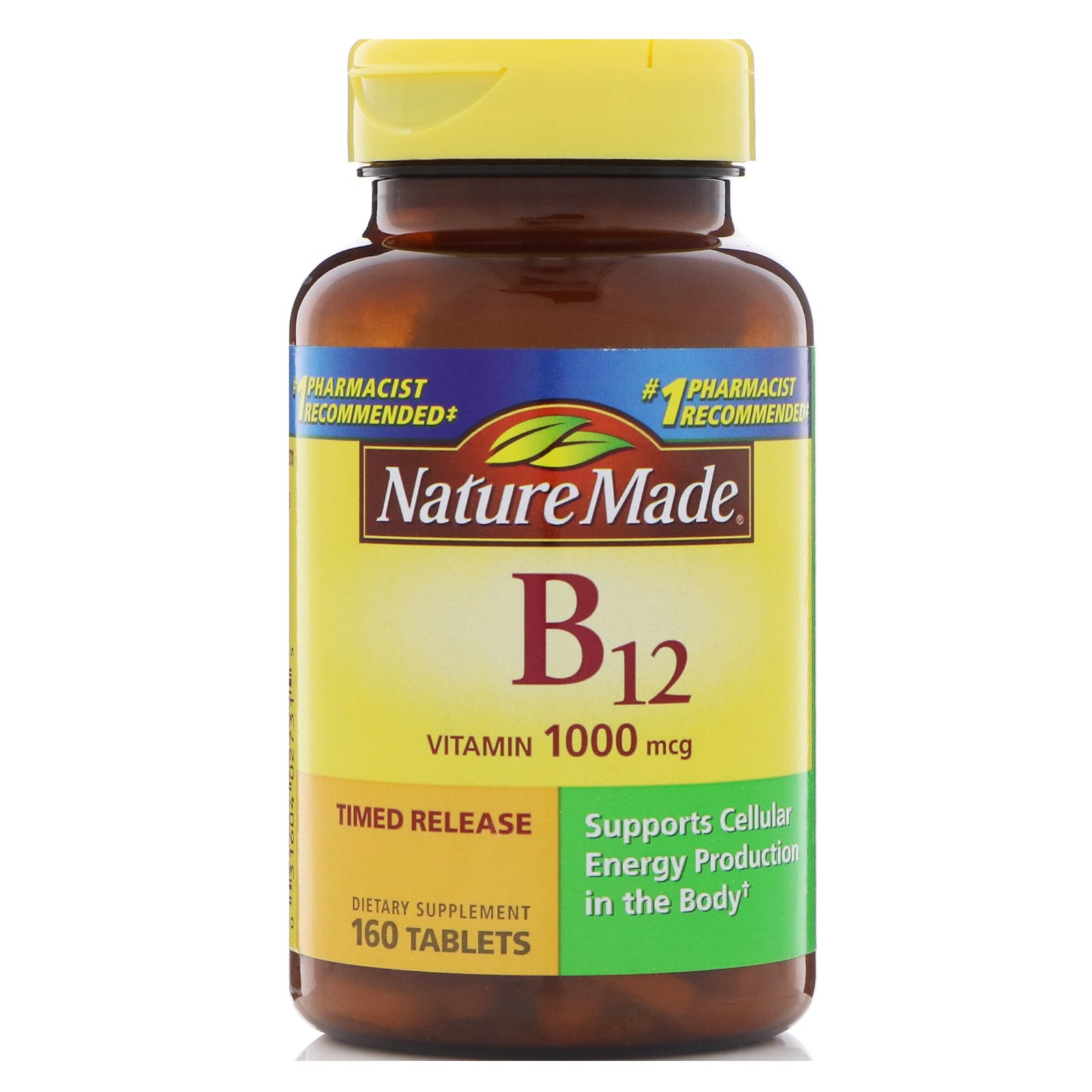 Nature Made Vitamin B12 1000 mcg Time Release Tablets, 160 Count Value Size : $7.79 or less w/S&S and A/c