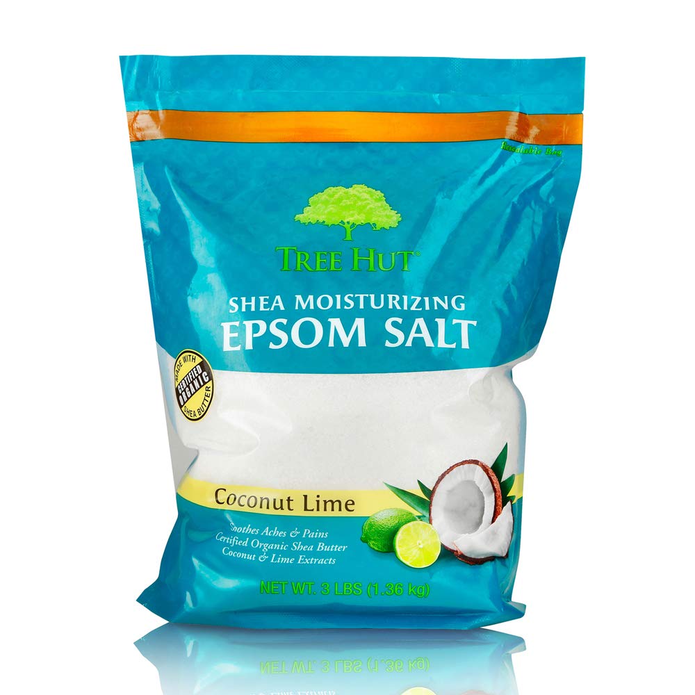 3 lbs Tree Hut Shea Moisturizing Epsom Salt Tropical Mango,  Ultra Hydrating Epsom for Nourishing Essential Body Care : As low as $2.26 w/S&S