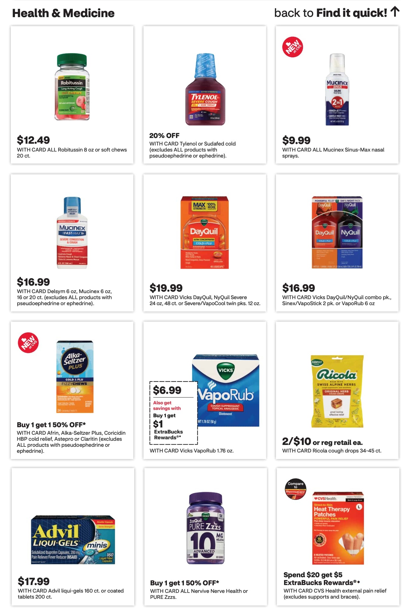 CVS 10/27/24 – 11/02/24 Deals