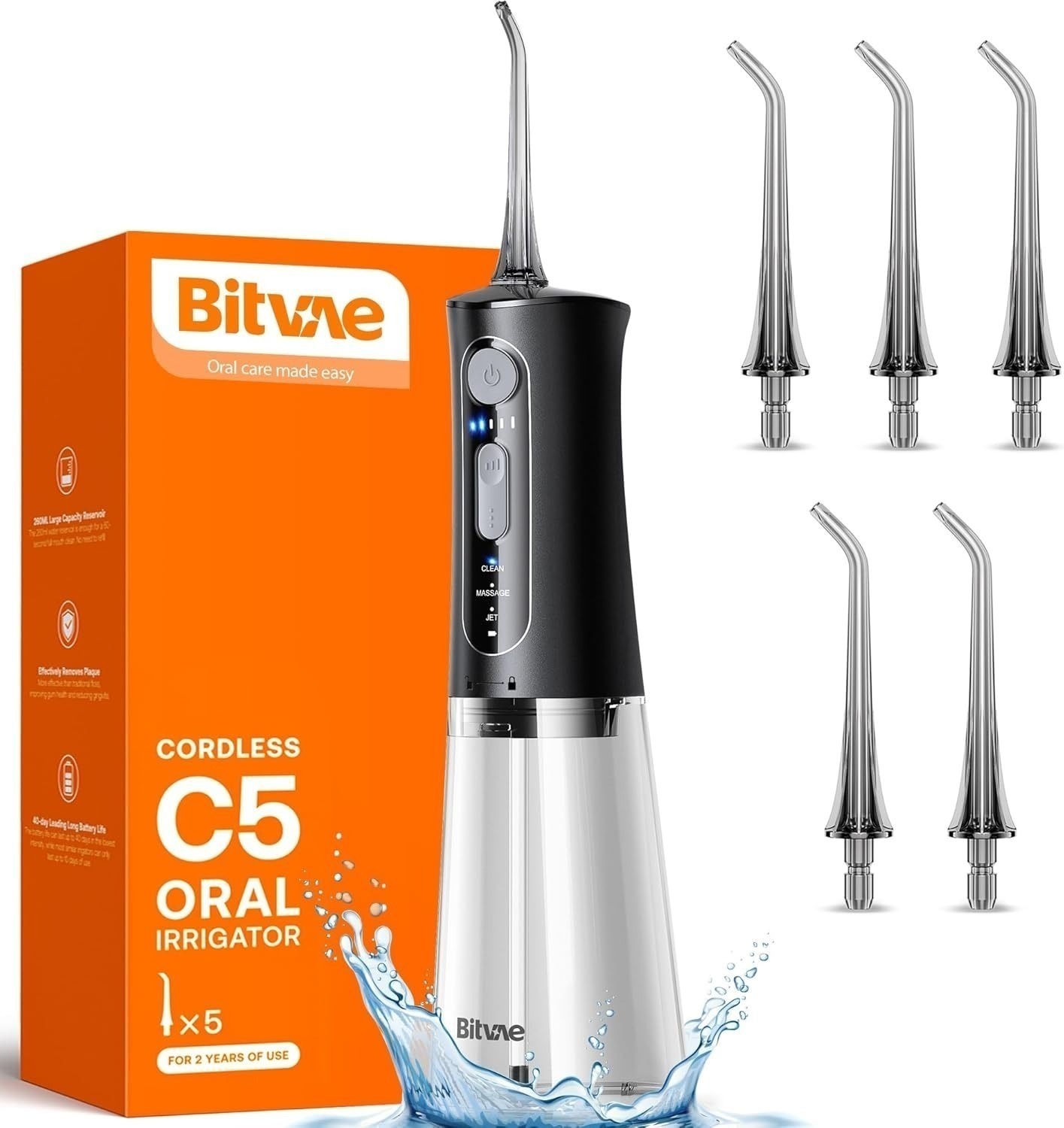[Amazon Lightning Deal] - Bitvae C5 Cordless Water Dental Flosser for ...