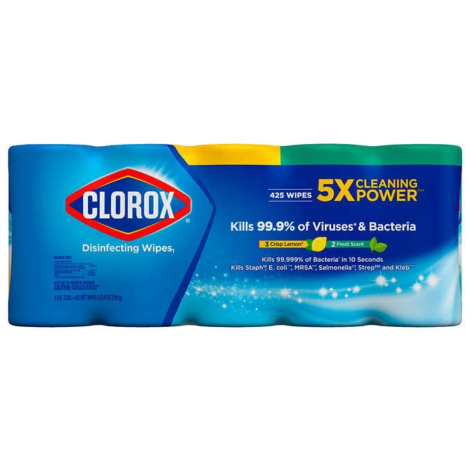 Clorox Disinfecting Wipes, Variety Pack, 85-count, 5-pack for $16.99 + 2day Delivery @Costco - YMMV