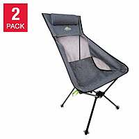 Costco Members Lightweight Highback Camp Chair 2 pk 61.99