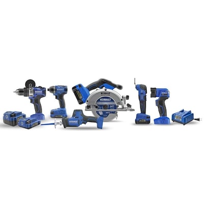 Kobalt 24-Volt Max 6-Tool Brushless Power Tool Combo Kit with Soft Case - $299