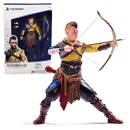 PlayStation God of War Ragnarok: 6” Atreus Action Figure with 4 Accessories $6.68