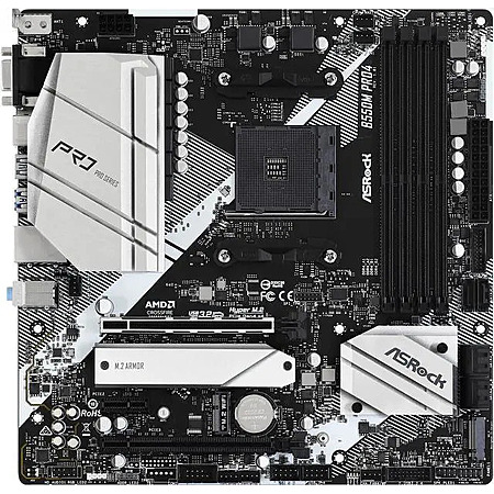 ASRock PRO B550M PRO4 AM4 AMD B550 USB 3.1 USB 3.0 HDMI Micro ATX AMD Motherboard
