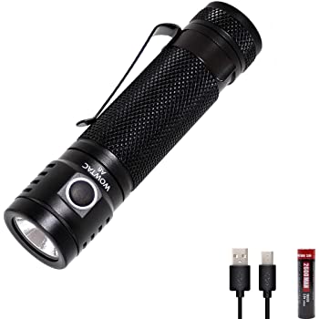 Wowtac A6 flashlight,18650 built-in charger $22.49 /free shipping (see details)