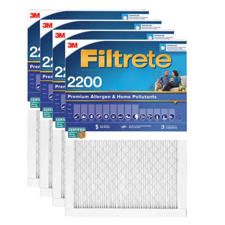 3m Filtrete 2200 Elite Allergen 1 Furnace Filters MERV 13 4 pack 44.99 Costco members