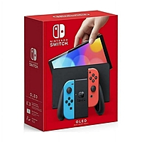 Nintendo Switch OLED Model w/ Neon Red & Neon Blue Joy-Con Console - International Spec (Functional in US) NEW - Walmart.com - $289