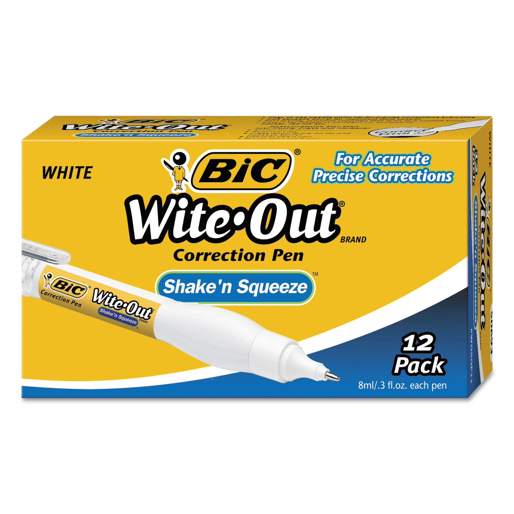 Walmart BIC Wite-out Correction Pen - box of 12 pens for $2.73 - great filler