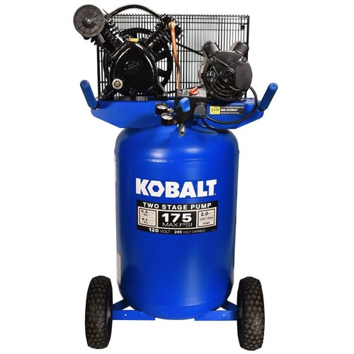KOBALT 30-Gallon Two Stage Portable Electric Vertical Air Compressor, $291, very YMMV, reg. $529