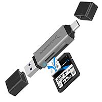 SABRENT USB 3.0 and USB Type-C OTG Card Reader $6.98 + Free Shipping w/ Prime or on $35+
