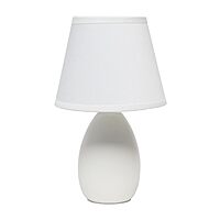 [YMMV] Simple Designs 9.45" Oblong Mini Oval Ceramic Table Lamp w/ Matching Shade $8.39 + Free Shipping w/ Prime or on $35+