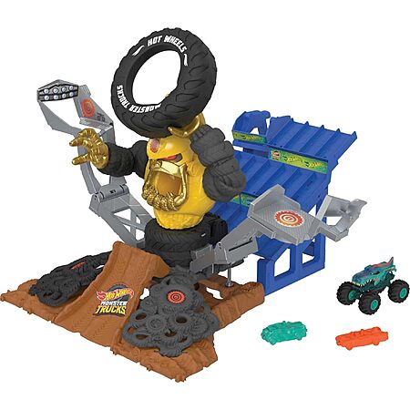 Hot Wheels Monster Truck Arena Smashers Mega-Wrex Vs. Crushzilla Takedown Playset $9.98 + Free Macy's Store Pickup