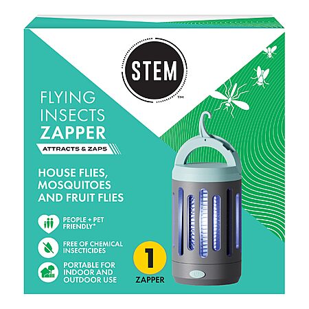 STEM Flying Insect Zapper Indoor and Outdoor Rechargeable Electric Fly & Mosquito Trap $7.49 + Free Shipping w/ Prime or on $35+