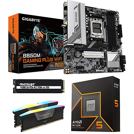 Ryzen 5 9600X CPU + Gigabyte B650M MB + 32GB Corsair RAM + 500GB Patriot SSD $350 + Free S/H