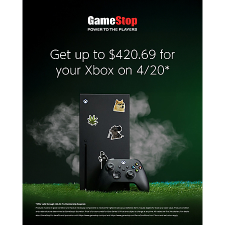 GameStop Pro Members: Get up to $420.70 Store Credit for Xbox Series X Trade-In