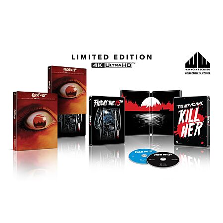 Friday the 13th [4K UHD + Blu-ray Steelbook w/ Digital Copy] $17.53 + Free Shipping w/ Prime or on $35+