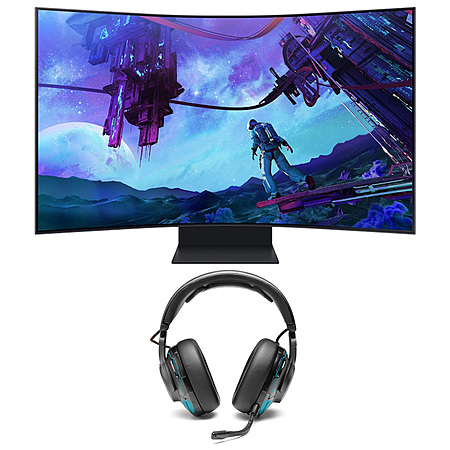 55" Samsung Odyssey Ark 2nd Gen + JBL Headset from $1359!