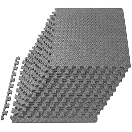 12-Count 24"x0.5" ProsourceFit Exercise Interlocking Foam Floor Puzzle Mat Tiles $25 