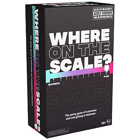 Spin Master Games Where on The Scale Board Game (Ages 18+) $4.38 + Free Shipping w/ Prime or on $35+