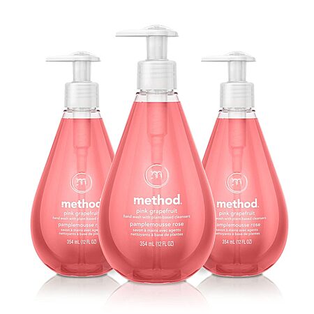 3-Pack 12-Oz Method Gel Hand Soap (Pink Grapefruit) $8.09 w/ S&S ($2.70/each) + Free Shipping w/ Prime or on $35+