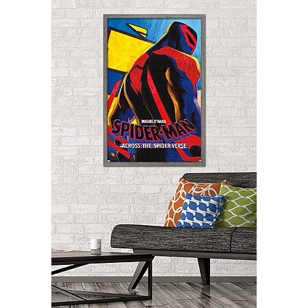 Marvel Spider-Man: Miguel O'Hara Wall Poster (34"x22.4" in Barnwood Framed) $21 