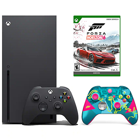 1TB Xbox Series X Console w/ Controller + Forza Horizon 6 + Forza Controller