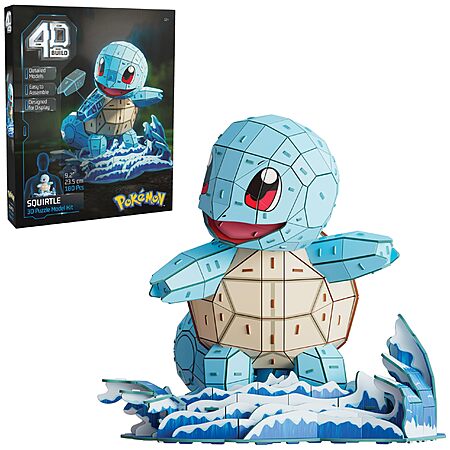 180-Piece Pokemon Squirtle 3D Model Kit $11.99 + Free Shipping w/ Prime or on $35+