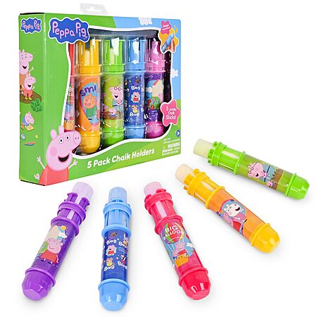 5-Pack Peppa Pig Chalk Holders $6.99 + Free Shipping w/ Prime or on $35+