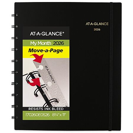 2026 AT-A-GLANCE 8.75"x11" Monthly Planner $3.76 + Free Shipping w/ Prime or on $35+