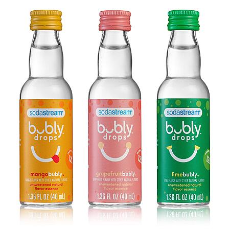 3-Pack 4-Oz sodastream bubly Drops (Tropical Thrill Variety Pack) $8.55 w/ S&S + Free Shipping w/ Prime or on $35+