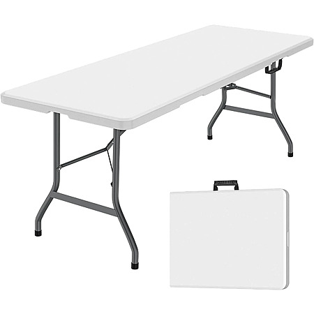 6' Jopath White Plastic Folding Table $28.99 + Free S&H w/ Walmart+ or on $35+