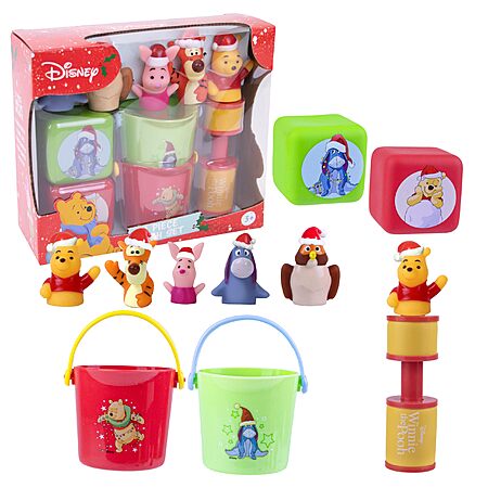 11-Piece Disney Holiday Bath Toys (Winnie the Pooh) $16.37 or less + Free Shipping w/ Prime or on $35+