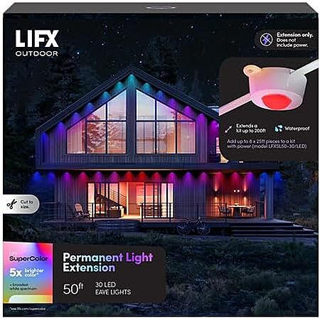 50-Ft LIFX Permanent Outdoor Smart RGBW LED Strip Light Extension $88 or less + Free Shipping