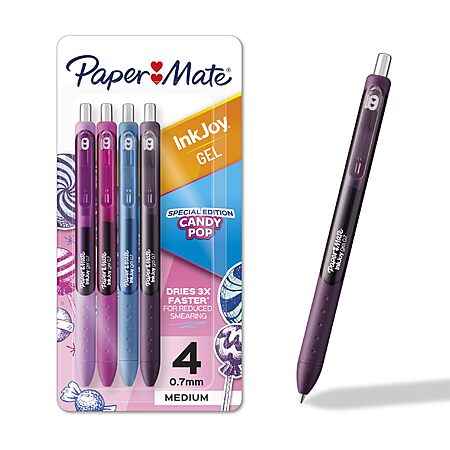 4-Count Paper Mate Retractable InkJoy Gel Pens w/ Medium (0.7mm) Point (Various Colors) $4.63 w/ S&S + Free Shipping w/ Prime or on $35+